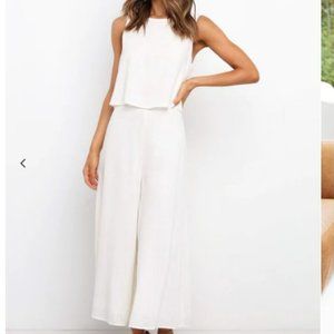 Petal & Pup FEMME JUMPSUIT - WHITE Size 8